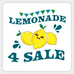 Lemonade For Sale - Cute Lemonade Stand Lemon Summer Sticker